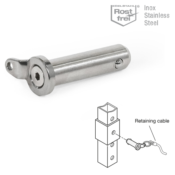 GN 124.3 Stainless Steel Locking Pins